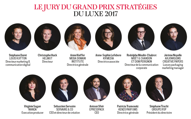 Le jury du Grand Prix Stratégies du Luxe 2017