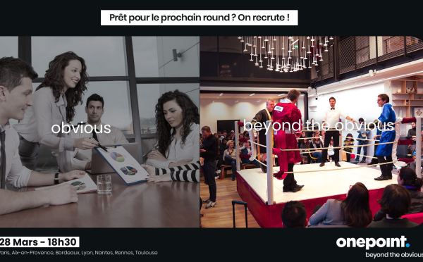 Acteurs majeur du conseil et de la tech, Onepoint compte 3500 talents en France (Paris, Bordeaux, Nantes, Toulouse, Lyon, Rennes et Aix-en-Provence) et dans le monde (Canada, Tunisie, Belgique, Australie et Singapour). 